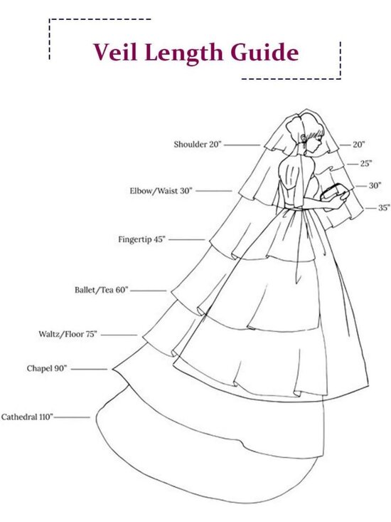 Long Bridal Lace Cathedral Wedding Veil with Comb - Floral Tulle Hair Accessory main image 7
